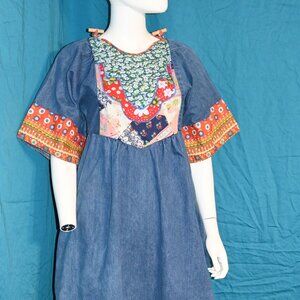 Bohemian Denim Dress